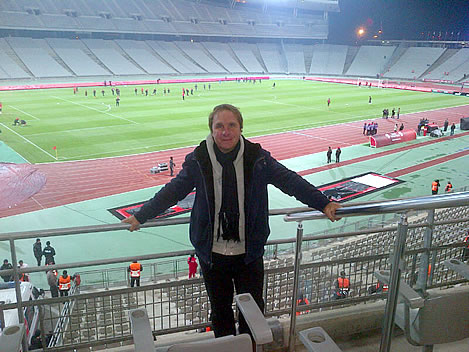  Patricio en el Estadio Olímpico de Estambul.
