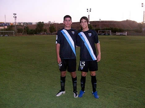 FOTO: Alvaro Cuello y Juan Carlos Martínez en Málaga.