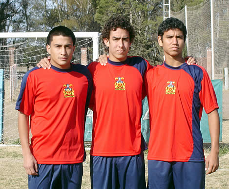 Juan Camilo Rodríguez, Hugo Florez y Mario Brian Monge, todos categoría 92.