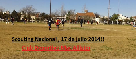 Scouting Nacional julio 2014