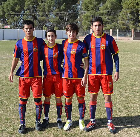 Tuseddu Juan Maria, Pereira Antonio, Monaiser Huelten y  Campos Juan, los cuatro jugadores son de la cuarta categoría 96.